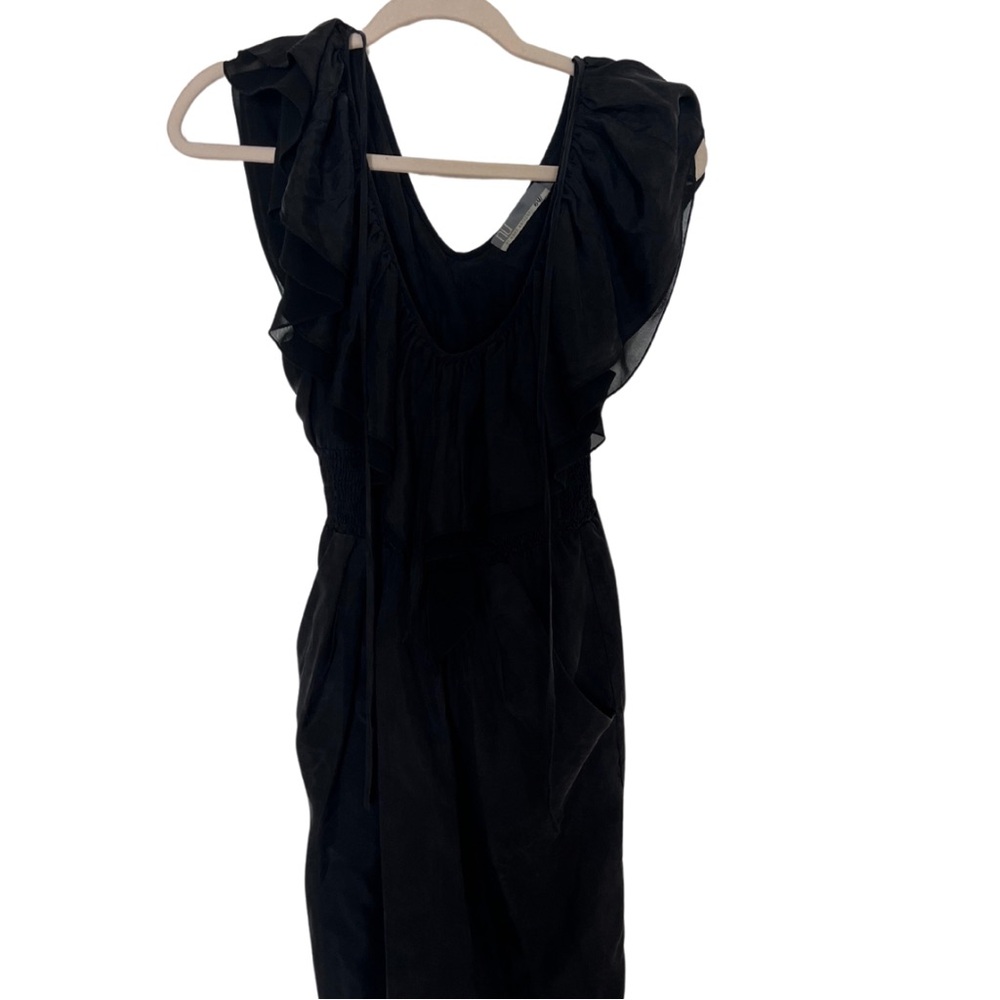 NU by Mark Anthony Black ruffle dress